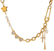 Colar Golden Charms