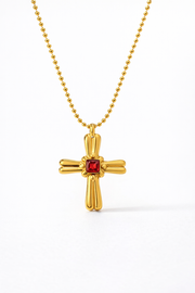 Colar Ruby Cross