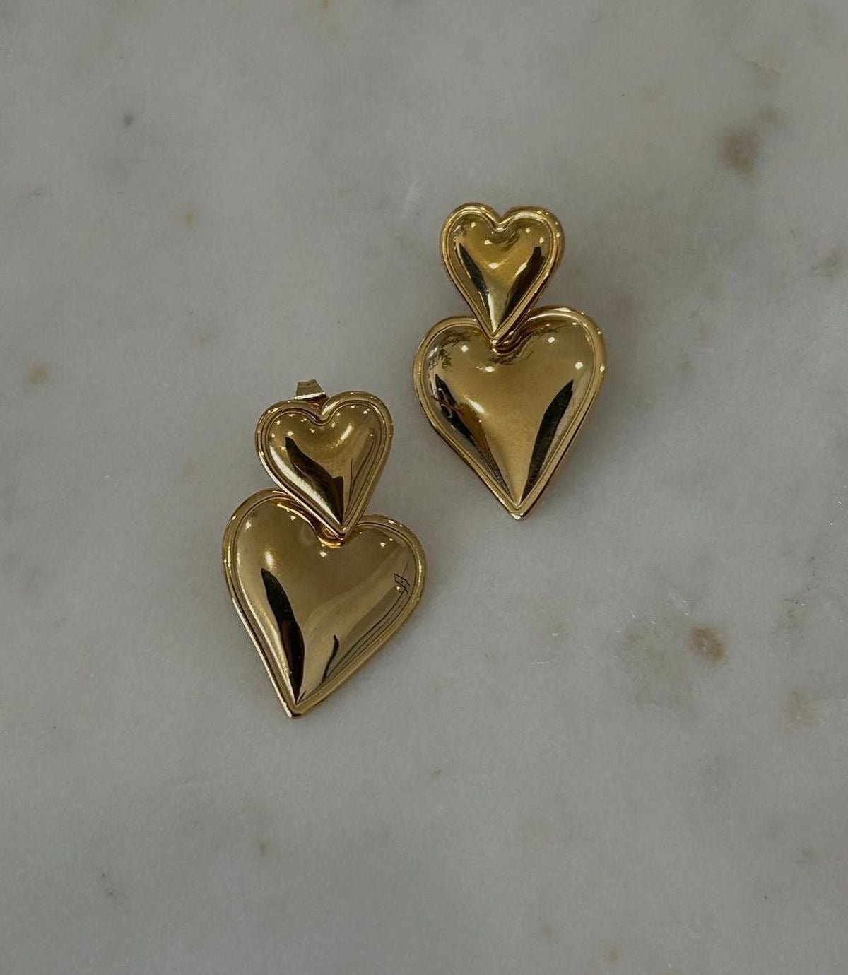 Brincos Duo Heart