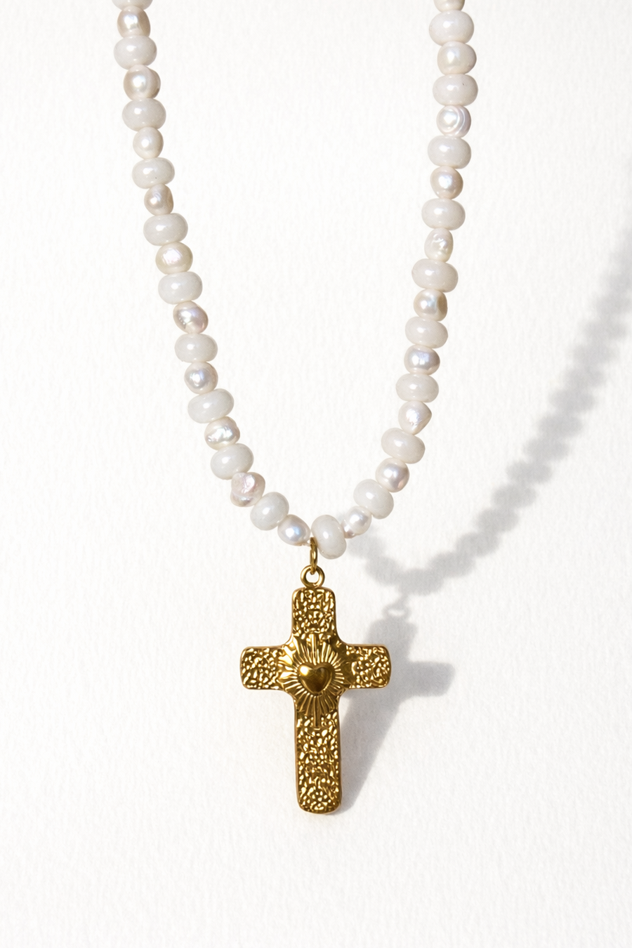 Colar Pearl Cross